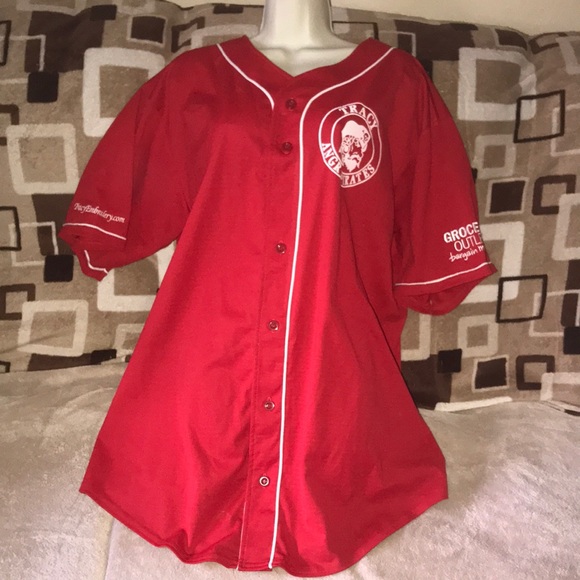 Teamwork athletic apparel 2XL red & white shirt - Picture 2 of 7